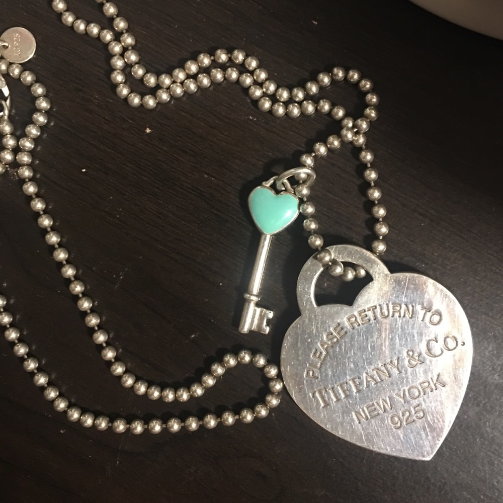 Tiffany Silver Dog Tag Necklace